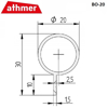 Athmer BO-20. L=1950mm, Ø=20mm, P=Silver (C-0)