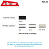 Athmer NR-25. L=2000mm, P=Silver (C-0), D=Svart