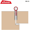 Athmer BO-13. L=1950mm, Ø=13mm, P=Silver (C-0)